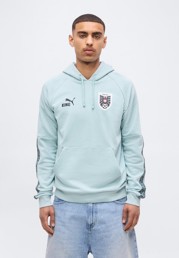 Puma AUSTRIA ÖFB KING HOODIE - National team wear - modern mint/black