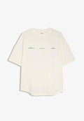 Bershka OVERSIZE PRINT - T-SHIRT - Print T-shirt - beige