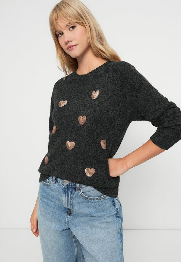 Vero Moda VMDOFFY O NECK SEQUINS PULLOVER