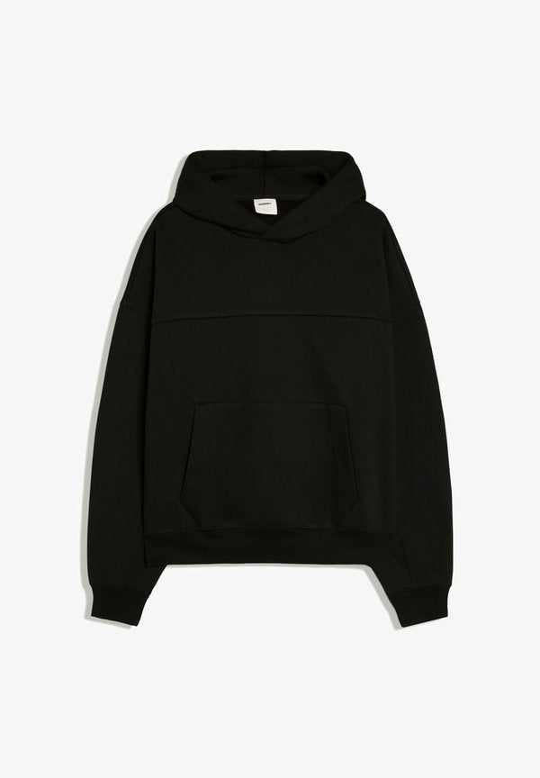 Bershka BOXY FIT - HOODIE - Hoodie - black