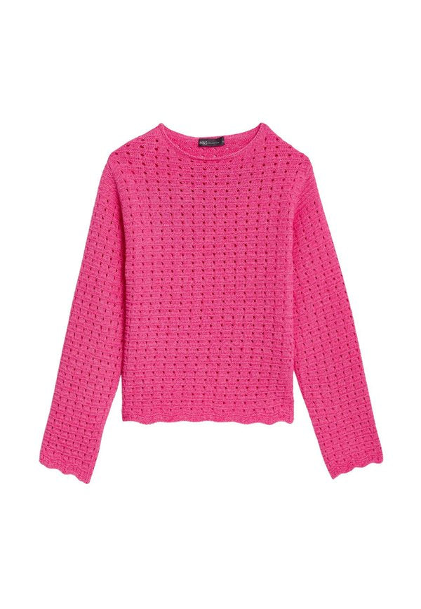 Marks & Spencer TEXTURED CREW NECK KNITTED