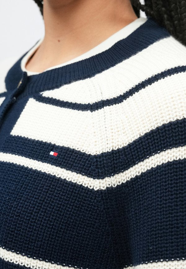 Tommy Hilfiger GOLD-TONE BUTTON RELAXED CARDIGAN