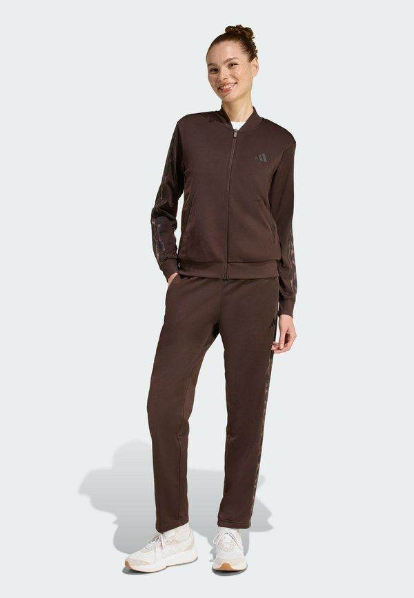 adidas Sportswear SET - Tracksuit - aurora coffee   multicolor