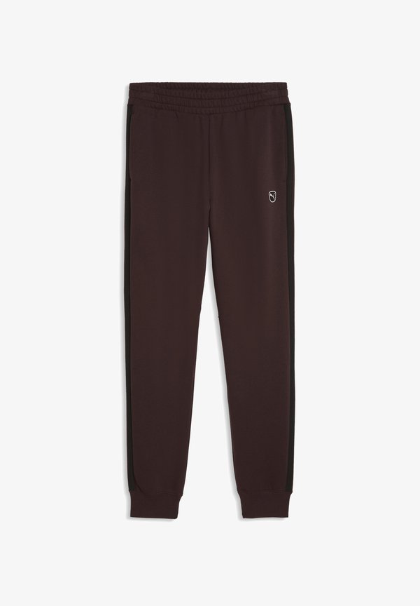 Puma ESSENTIALS ELEVATED JOGGINGHOSE - Tracksuit bottoms - chocolate fondue