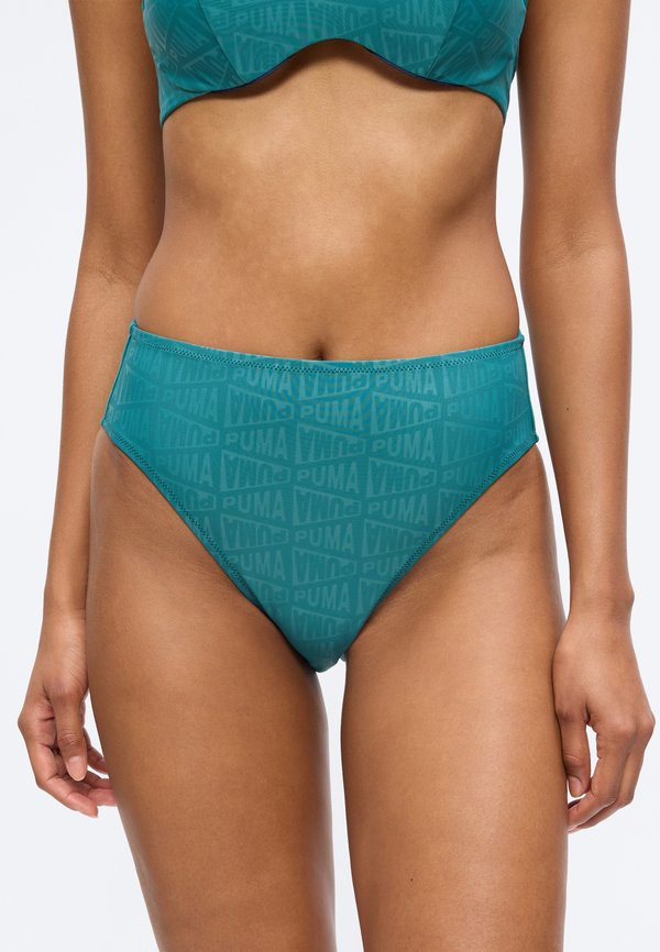 Puma SWIM WOMEN EMBOSSED HIGH WAIST BRIEFS