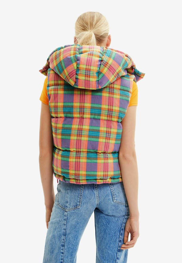 Desigual PLAID PADDED GILET