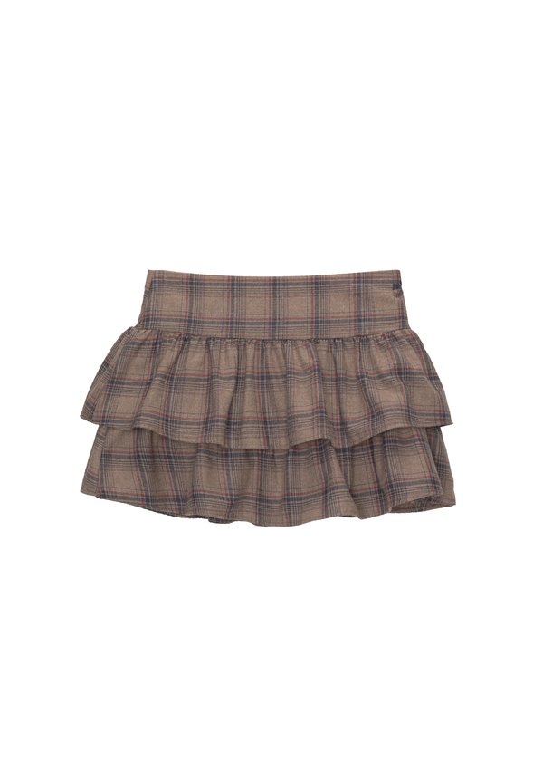 PULL&BEAR CHECK WITH RUFFLES
