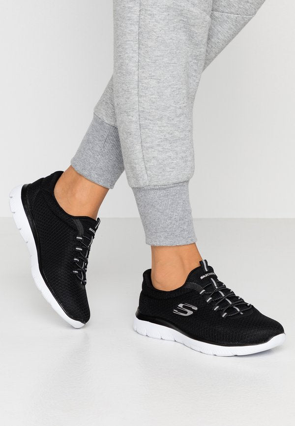 Skechers SUMMITS - Trainers - black/white