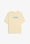 Bershka OVERSIZE SHORT SLEEVE PRINT T-SHIRT - Print T-shirt - yellow
