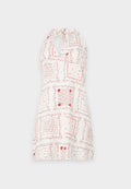 Hollister Co. Open Back Linen-Blend Halter Dress