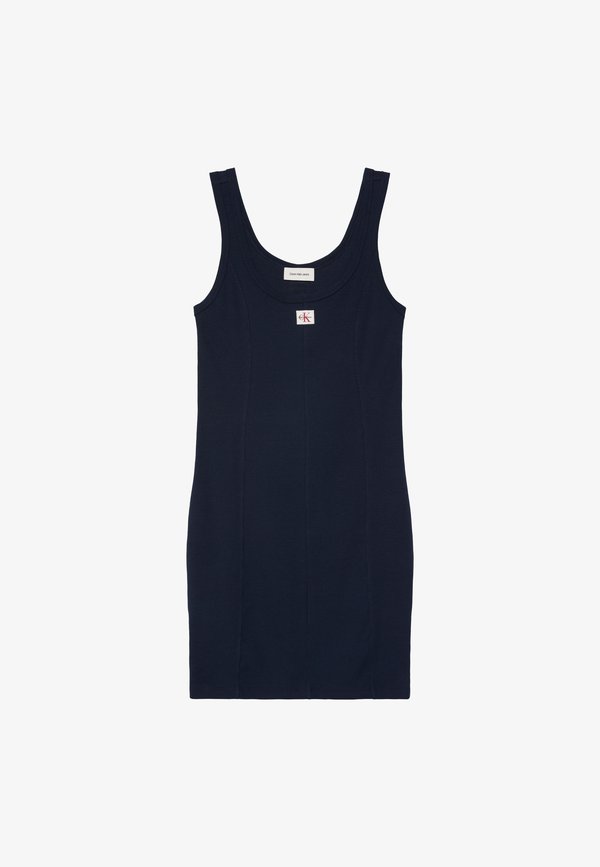 Calvin Klein Jeans LABEL BABY - Jersey dress - dark sapphire