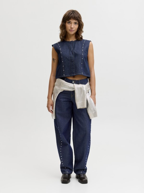 JJXX JXMAE DENIM WAISTCOAT