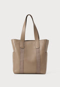 Calvin Klein SIGNATURE LOGO STRAP - Handbag - desert taupe