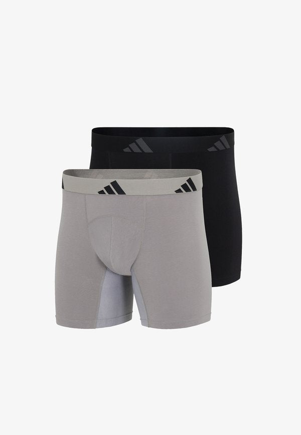 adidas Sportswear ERGONOMIC 2 PACK - Boxer briefs - schwarz hellgrau