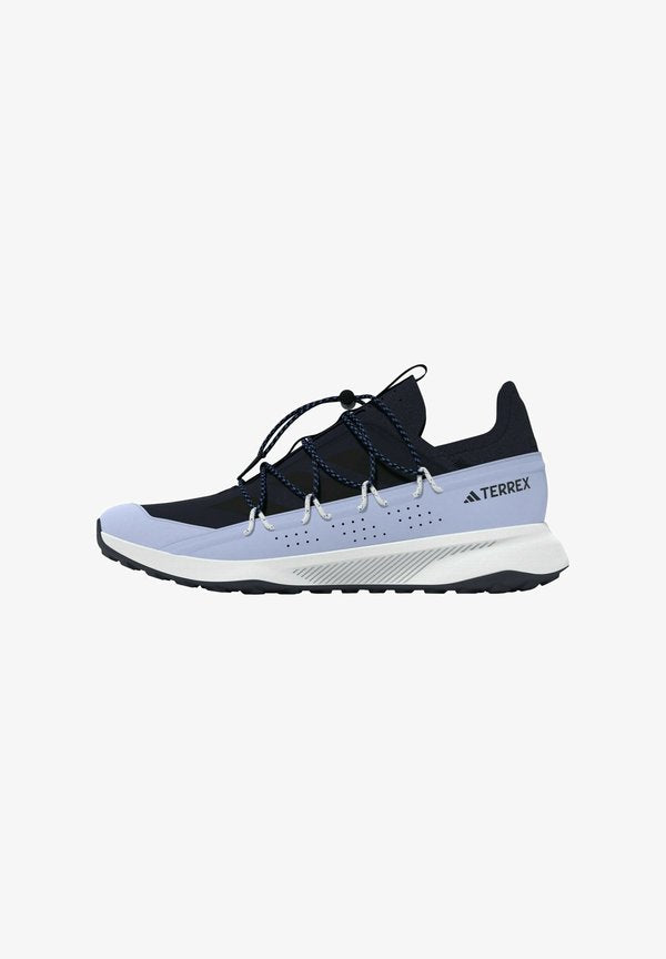 adidas Performance DAMEN  HALBSCHUHE WANDERSCHUHE TERREX VOYAGER JR6615 BLAU - Hiking shoes - core black grey six grey six