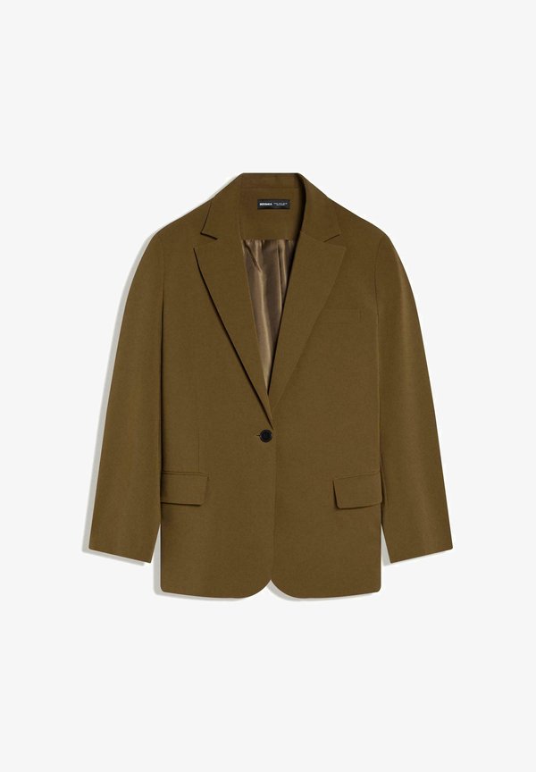 Bershka WITH BACK BUCKLE  - Blazer - khaki