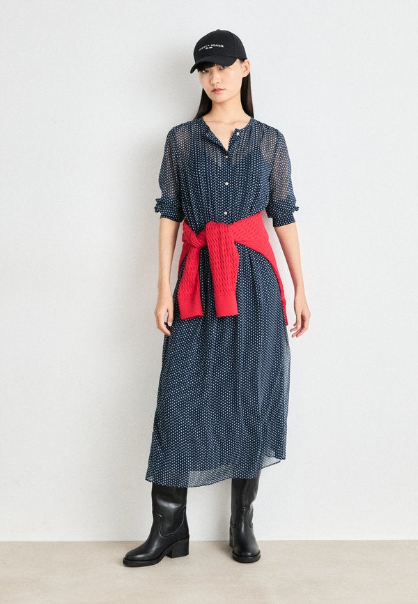 Tommy Jeans STAR PLEAT MIDI DRESS
