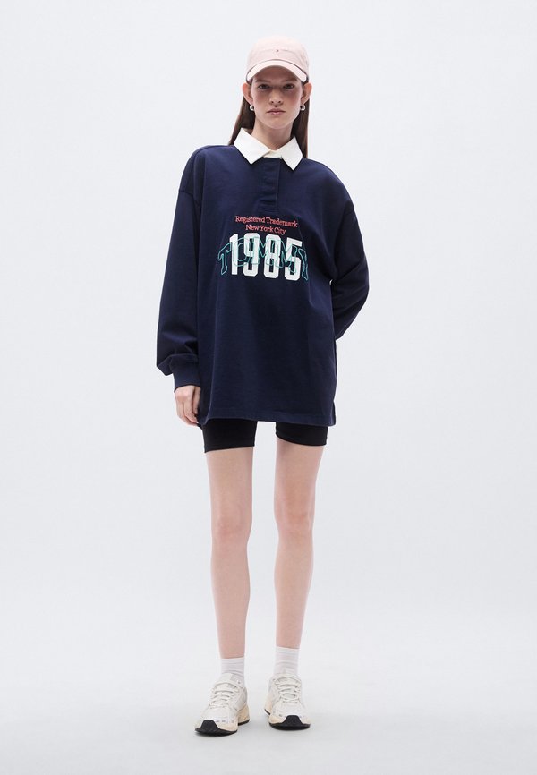 Tommy Jeans LOGO EMBROIDERY JERSEY OVERSIZED RUGBY SHIRT