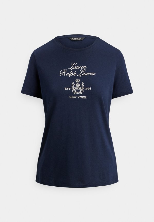Lauren Ralph Lauren Petite EMBROIDERED-CREST JERSEY TEE