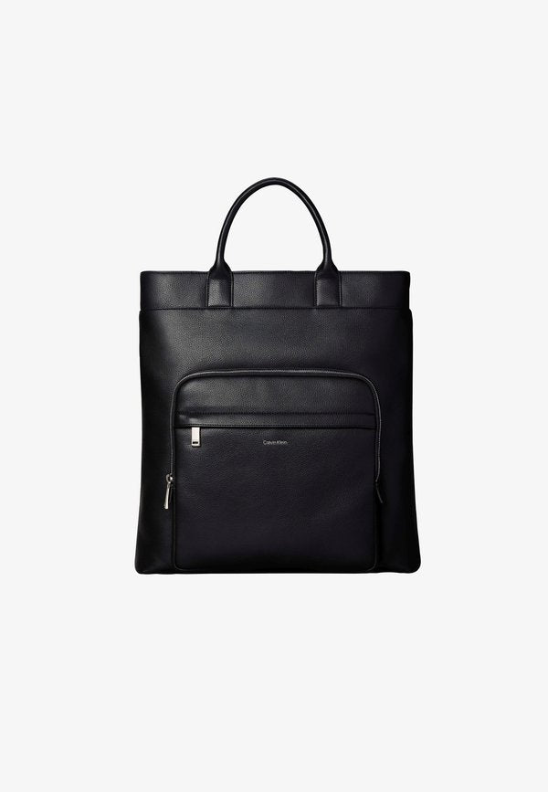 Calvin Klein RAISED TOTE  - Handbag - black