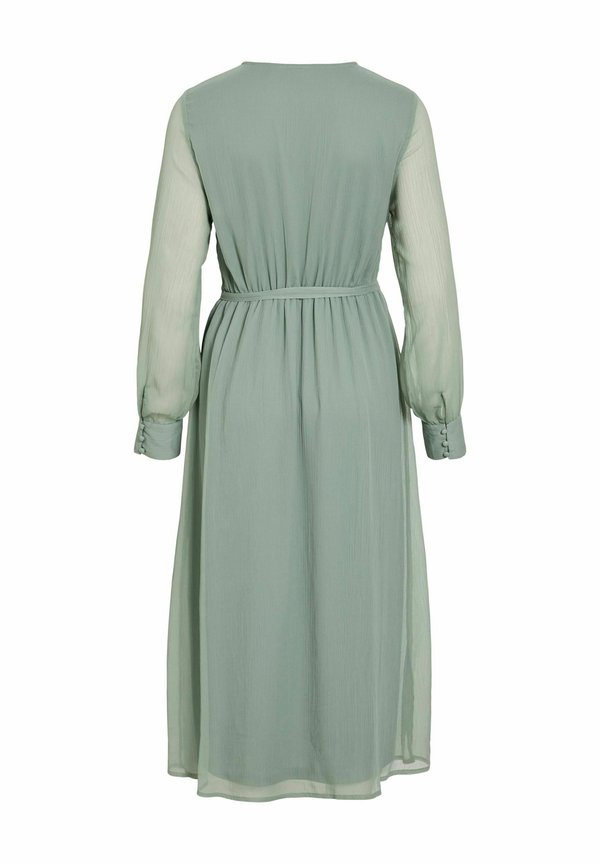 VILA VIFALIA V-NECK L/S MIDI DRESS - NOOS/DC
