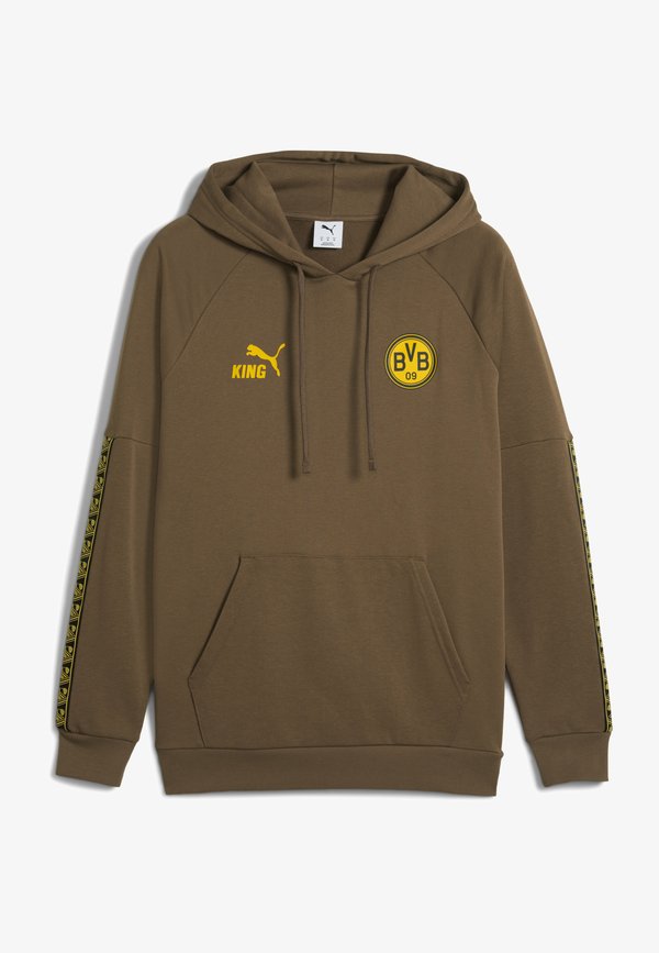 Puma BVB KING  - Hoodie - haute coffee-yellow sizzle