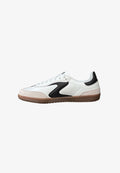 Skechers HOTSHOT - Trainers - white duraleather leather black trim