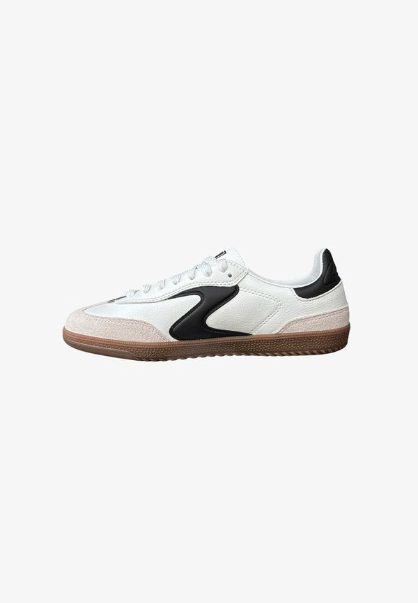 Skechers HOTSHOT - Trainers - white duraleather leather black trim