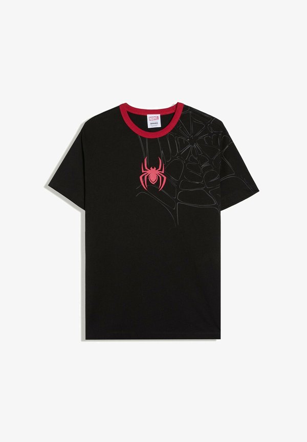 Bershka SPIDERMAN PRINT - T-SHIRT - Print T-shirt - black