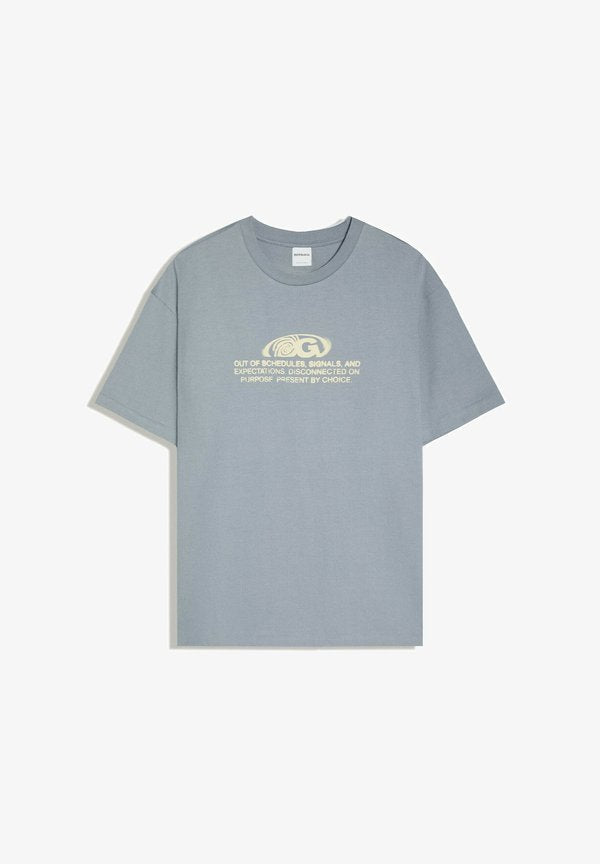 Bershka RELAX GRAFFITY PRINT - TSHIRT - Print T-shirt - grey