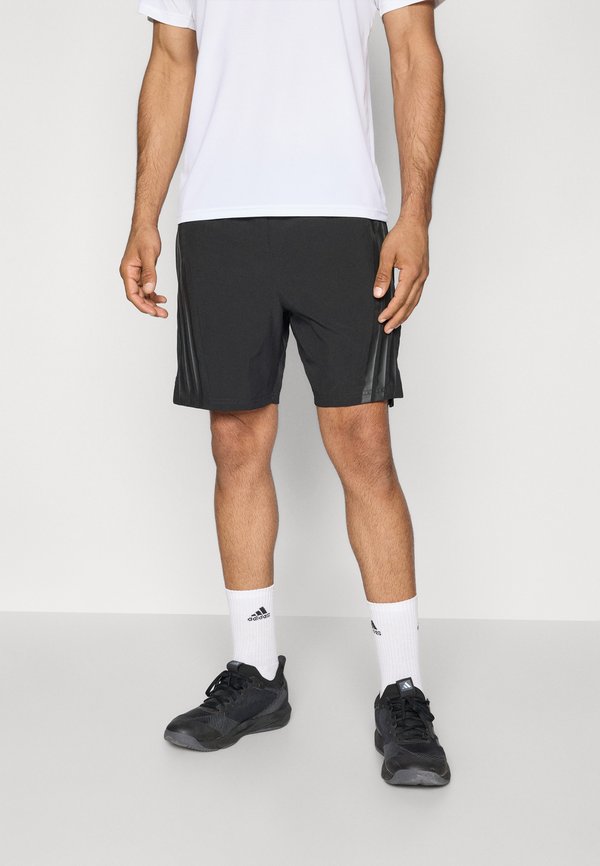 adidas Performance D4T WORKOUT 3 STRIPES SHORTS - Sports shorts - black