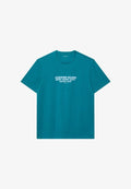Calvin Klein SS 30S WHSL SP CKNYC GRAPHIC TEE - Print T-shirt - teal marine