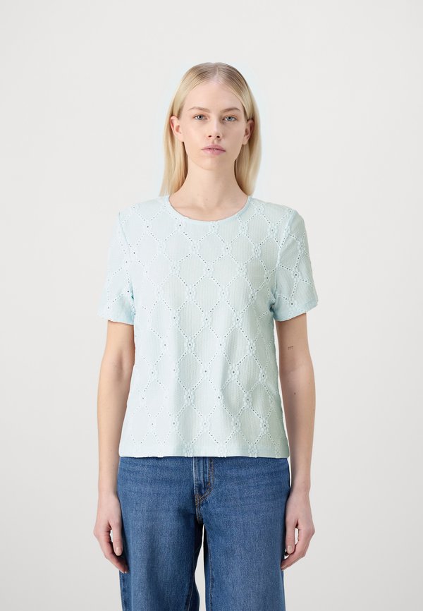 Pieces PCSANNI O NECK EMBRODERY