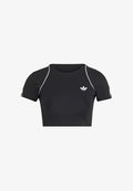 adidas Performance ADIDAS ORIGINALS SPORT SUPERSTAR BRA TEE - Print T-shirt - black