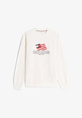 Tommy Hilfiger RWB MAIN FLAG TERRY - Sweatshirt - ivory petal