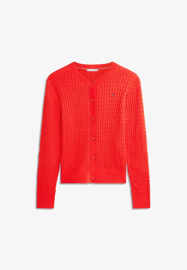 Tommy Hilfiger TOMMY HILFIGER STRICKJACKE - Cardigan - rot