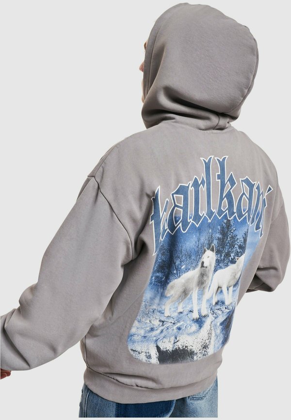 Karl Kani CHEST SIGNATURE OS WASHED HEAVY SWEAT WOLF FULL ZIP