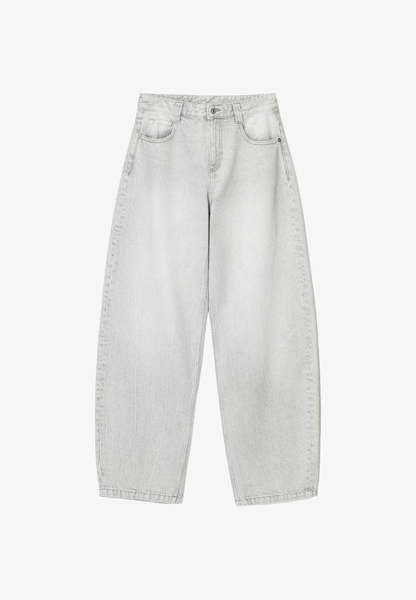 Bershka BALLOON - BAGGY - Relaxed fit jeans - grey