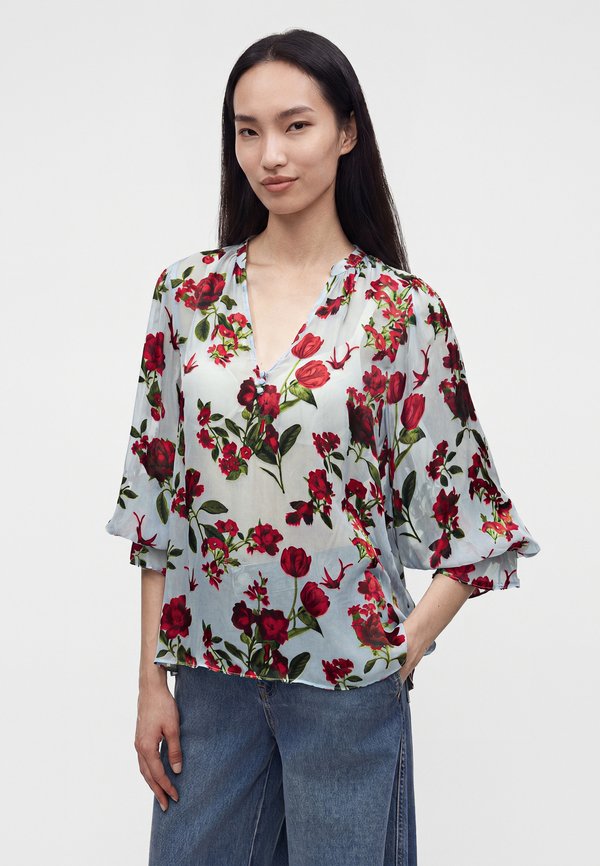 Alice + Olivia MORANNE TIE RUFFLE