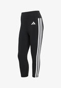 adidas Performance OPTIME ESSENTIALS WORKOUT 3 STRIPES 3/4 - 3/4 sports trousers - black/white