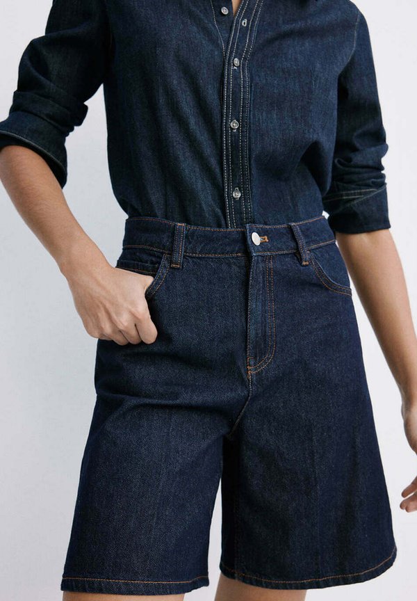 Mango ADULT - Denim shorts - blue