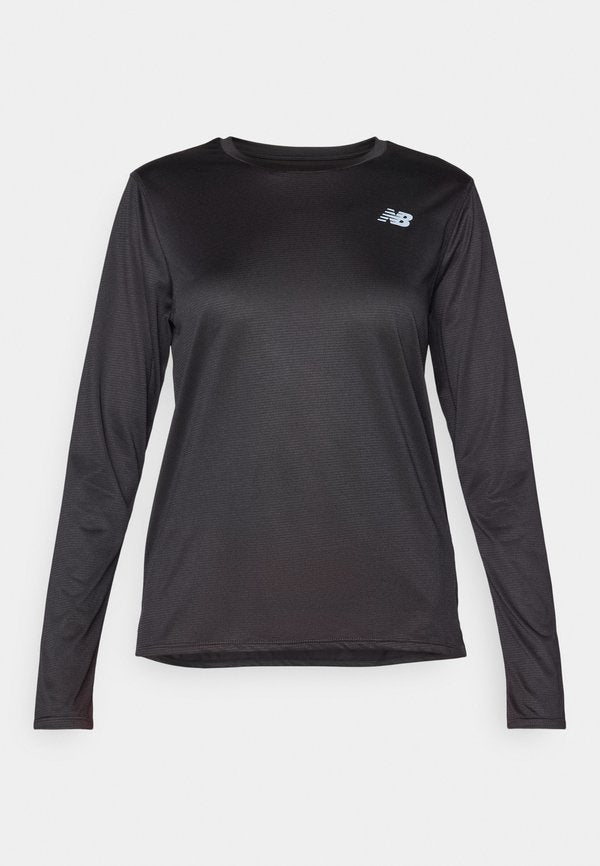 New Balance SPORT ESSENTIAL LONG SLEEVE - Long sleeved top - black