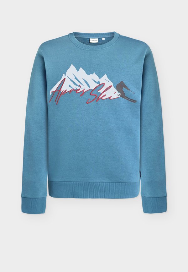 TOM TAILOR PRINTED CREW NECK SWEATER