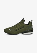 Puma AXELION REFRESH - Training shoe - green moss/black/feather gray