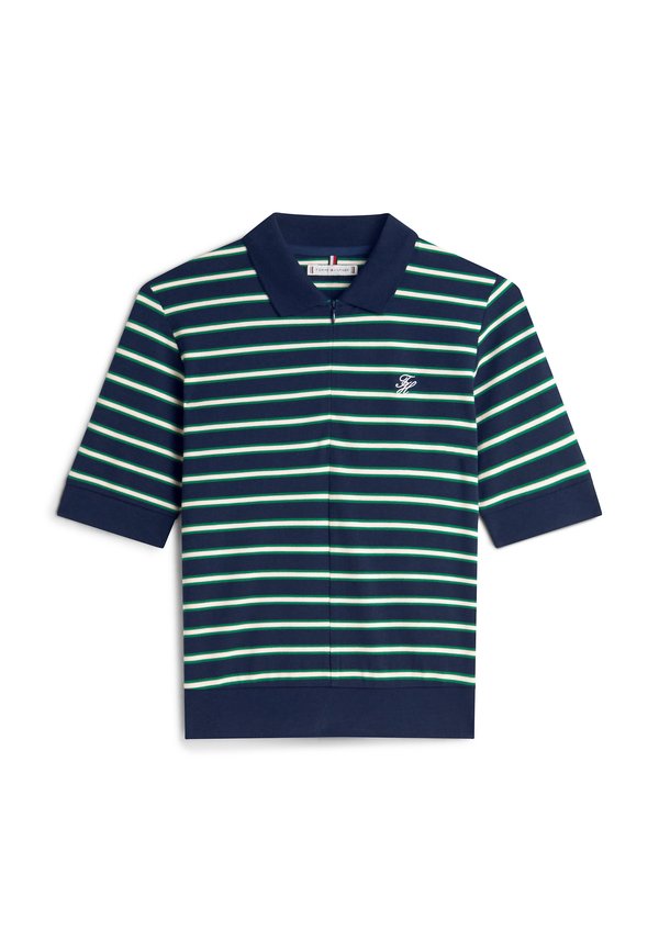 Tommy Hilfiger REGULAR FIT PIQUE ZIP POLO SHIRT