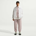 Nike Sportswear STUDIO FLEECE MEDIUM WEIGHT HIGH-RISE OVERSIZED CUFFED PANTS - Tracksuit bottoms - cream ii/sail