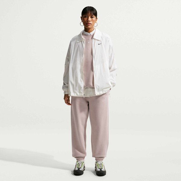 Nike Sportswear STUDIO FLEECE MEDIUM WEIGHT HIGH-RISE OVERSIZED CUFFED PANTS - Tracksuit bottoms - cream ii/sail