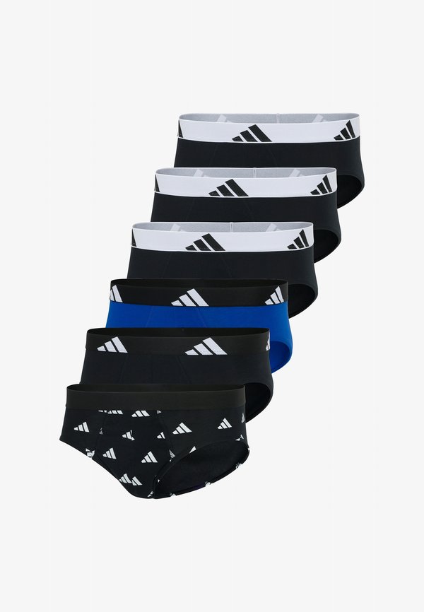 adidas Sportswear 6ER PACK ACTIVE FLEX - Briefs - schwarz blau schwarz
