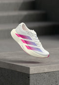 adidas Performance ADIZERO EVO SL WOVEN - Road running shoes - footwear white/lucid fuchsia/violet tone