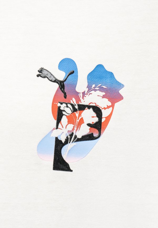 Puma GRAPHICS PSYCHO FLOWER BOXY TEE
